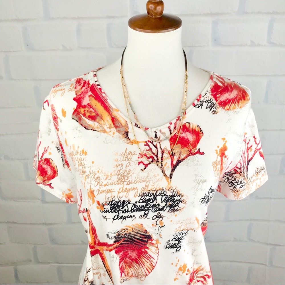 C H I C O’ S : Seashell Patterned Tee Shirt - image 1